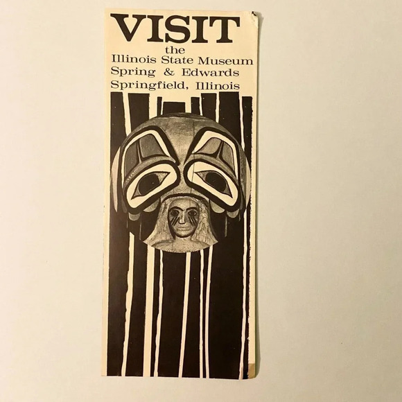 Vintage Illinois State Museum Travel Brochure Heart of Lincoln Land Postcard - Picture 3 of 16